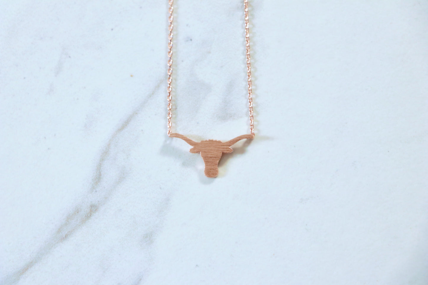 Dainty Longhorn Outline Necklace, College Gift, Texas Gift, Graduation Gift, Sibling Gift, Alumni Gift, College Student Gift, Wife Gift, Friend Gift, Best Friend Gift