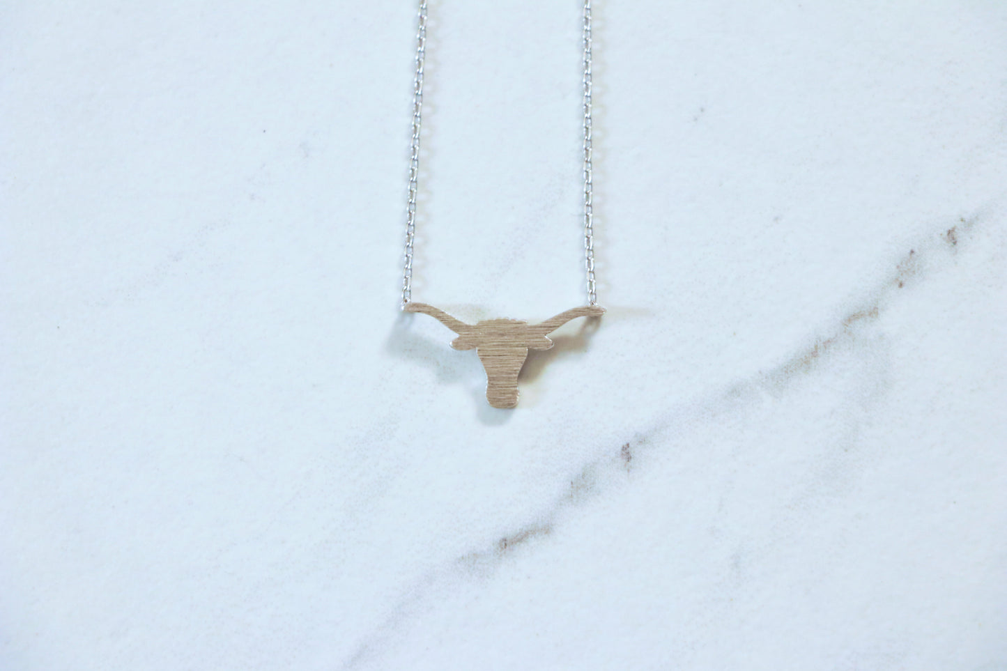 Dainty Longhorn Outline Necklace, College Gift, Texas Gift, Graduation Gift, Sibling Gift, Alumni Gift, College Student Gift, Wife Gift, Friend Gift, Best Friend Gift