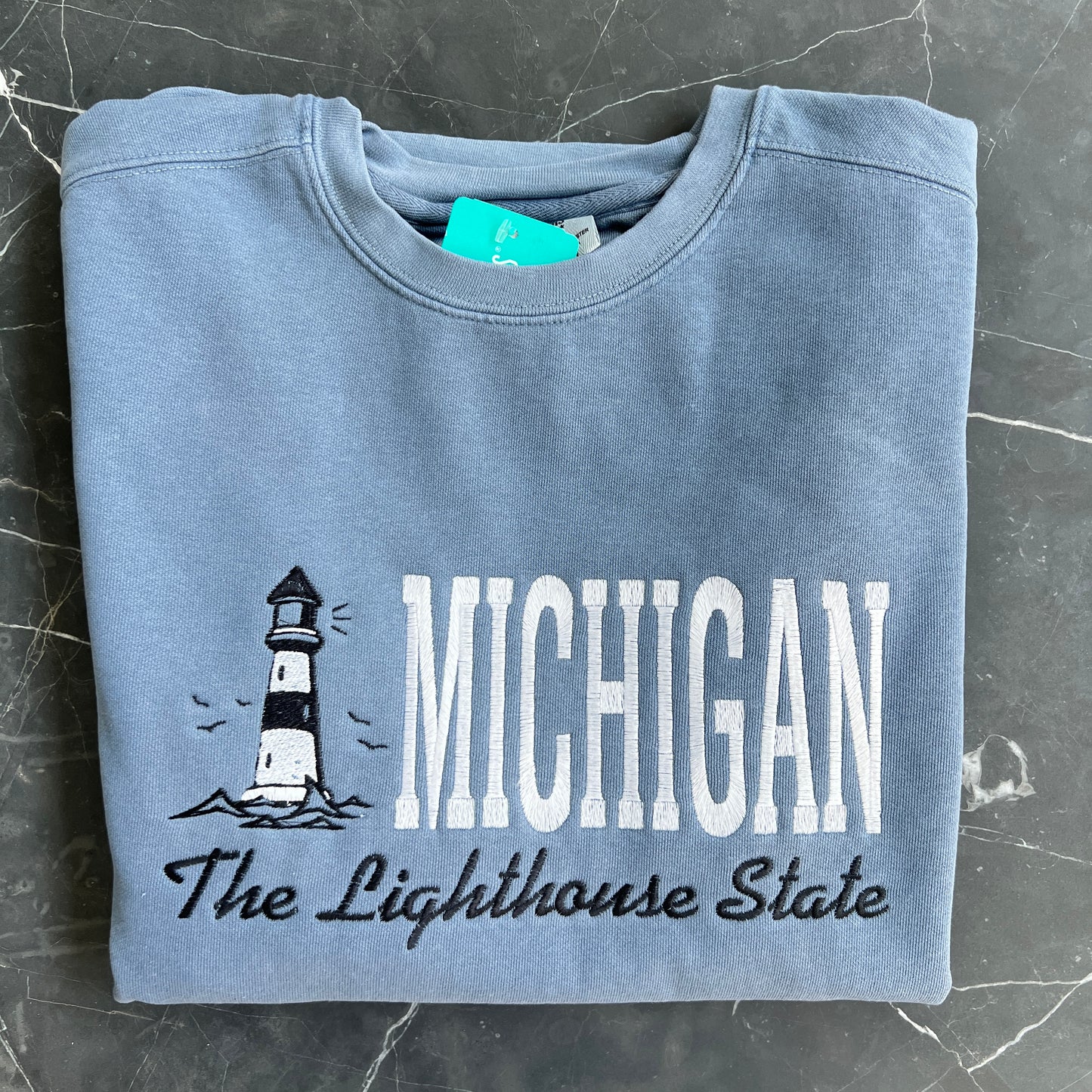 Michigan The Light House State Crewneck