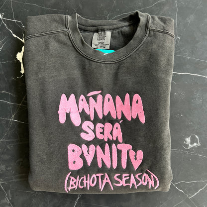 Mañana Sera Bonito Bichota Season Karol G Embroidery Crewneck