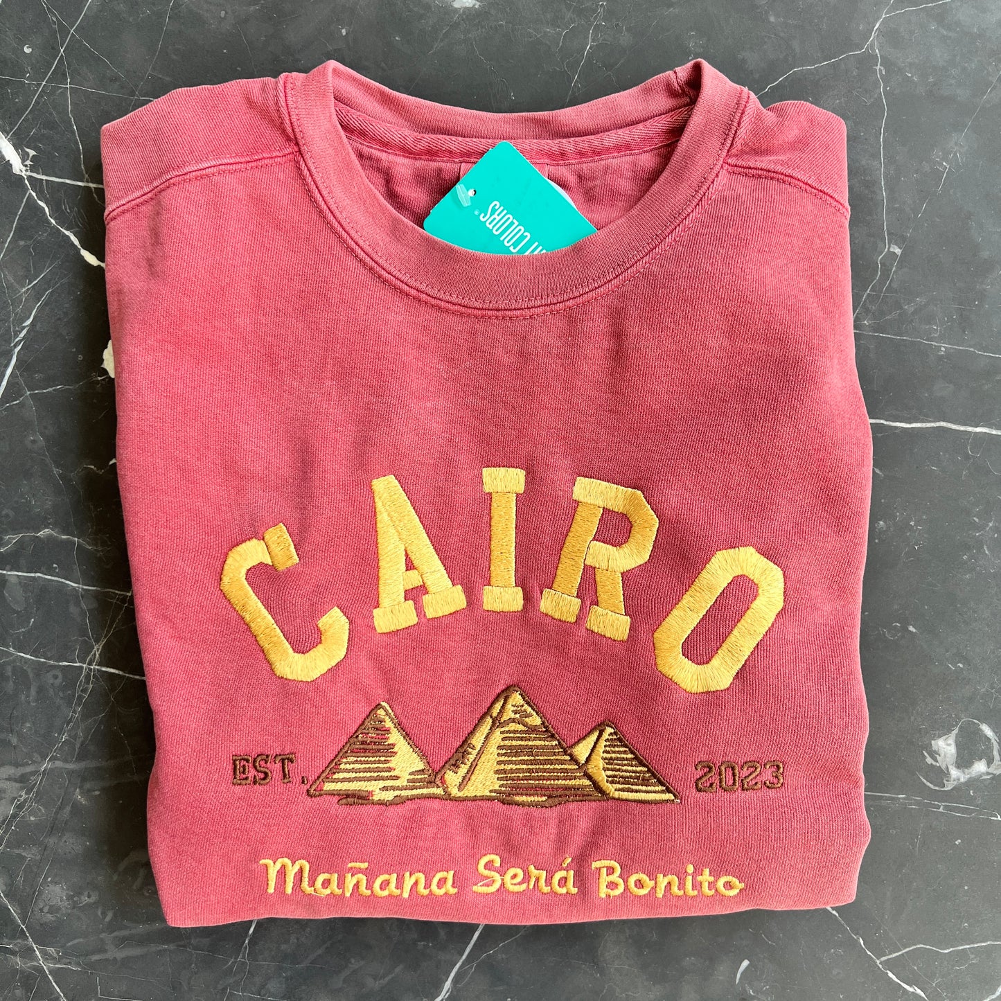 Cairo Karol G Mañana Sera Bonito Embroidery Crewneck