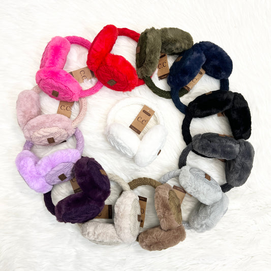 C.C Knit Earmuffs, Winter Earmuffs, Warm Earmuffs, Winter Ear Warmers, Holiday Gift, Birthday Gift, Wife Gift, Fiancé Gift, Mom Gift