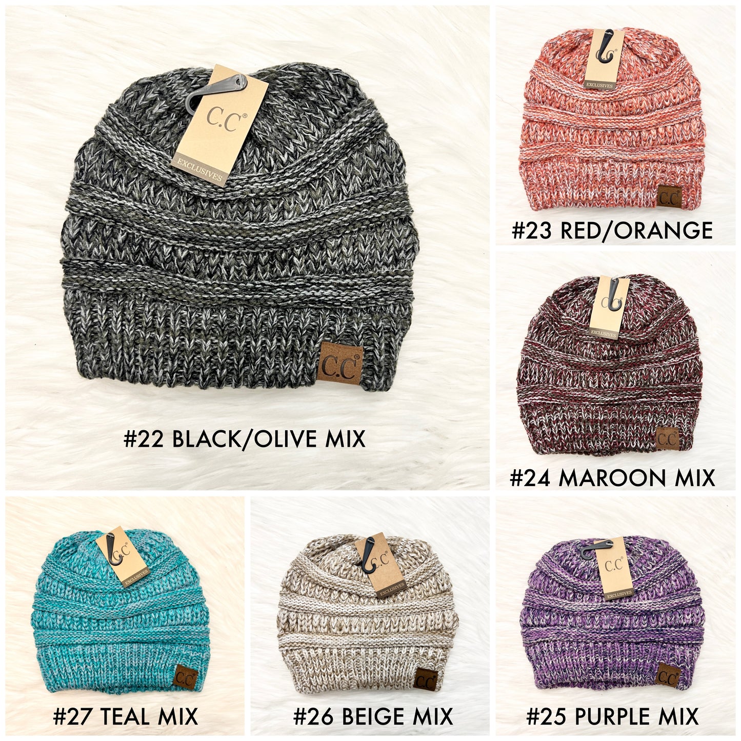 C.C Classic Mix Beanies (Adults), Winter Hat, Winter Beanie, Premium Beanie, Warm Beanie, Colorful Beanie, Holiday Gift, Birthday Gift