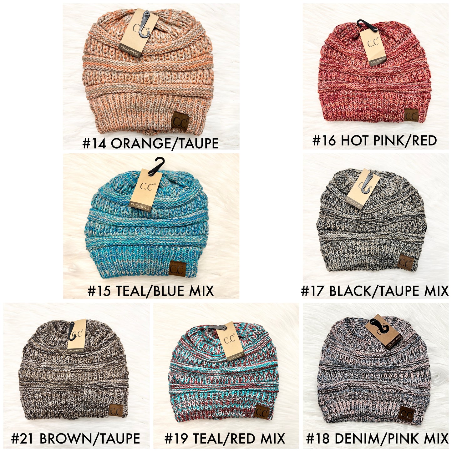 C.C Classic Mix Beanies (Adults), Winter Hat, Winter Beanie, Premium Beanie, Warm Beanie, Colorful Beanie, Holiday Gift, Birthday Gift