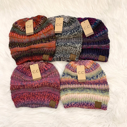 C.C Classic Colorful Mix Beanies for Adults, Winter Hat, Winter Beanie, Premium Beanie, Warm Beanie, Colorful Beanie, Holiday Gift, Birthday Gift